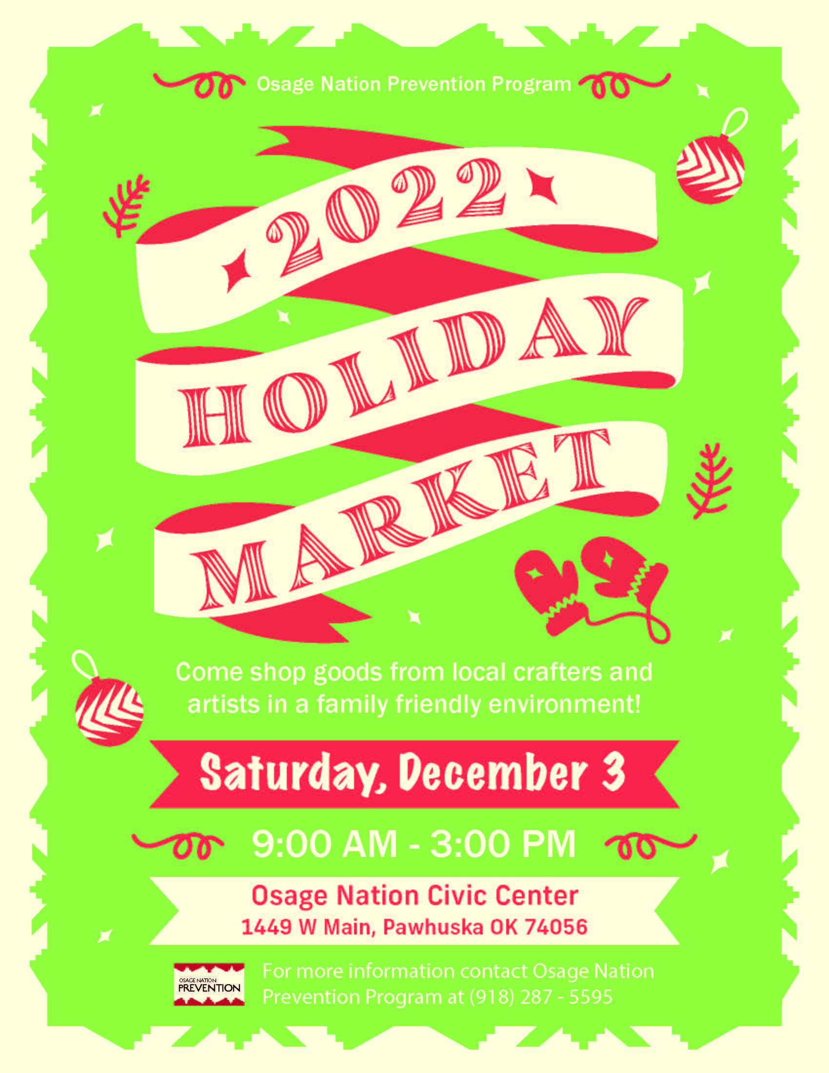 2022 Holiday Market Osage Nation